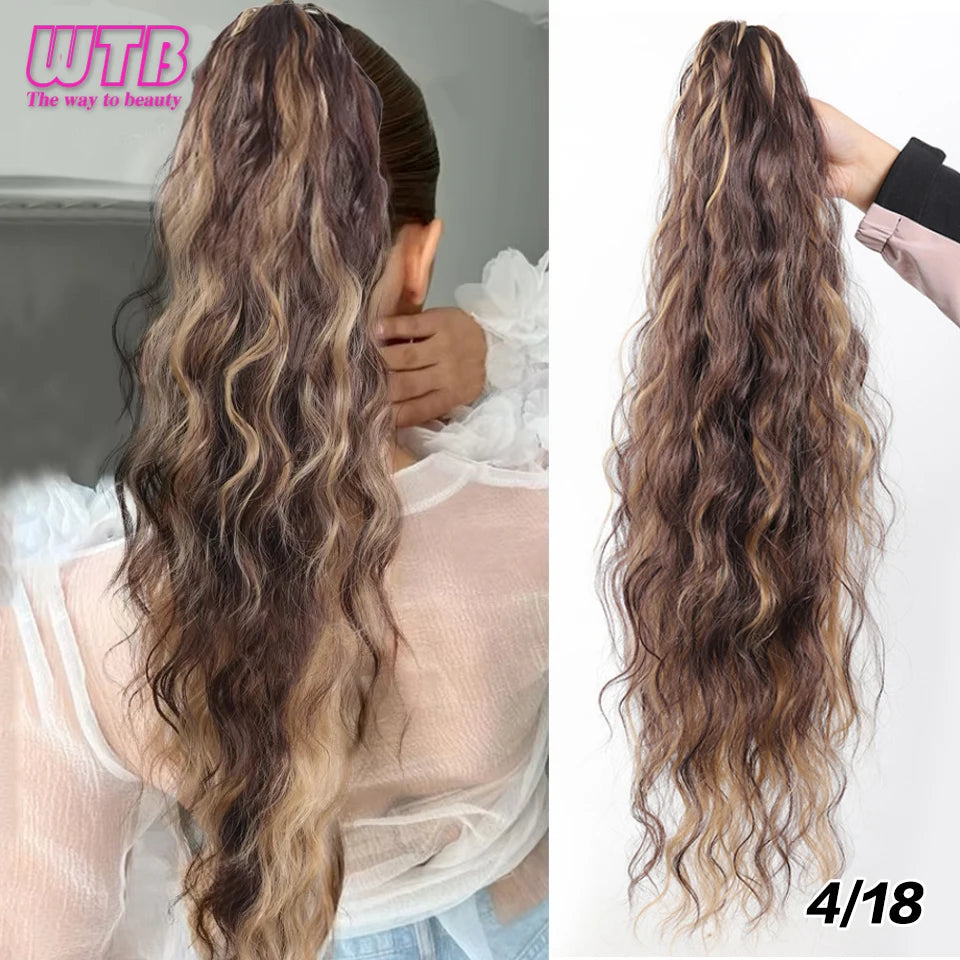 Claw Clip Ponytail,26 Inch Ponytail Extension for Women