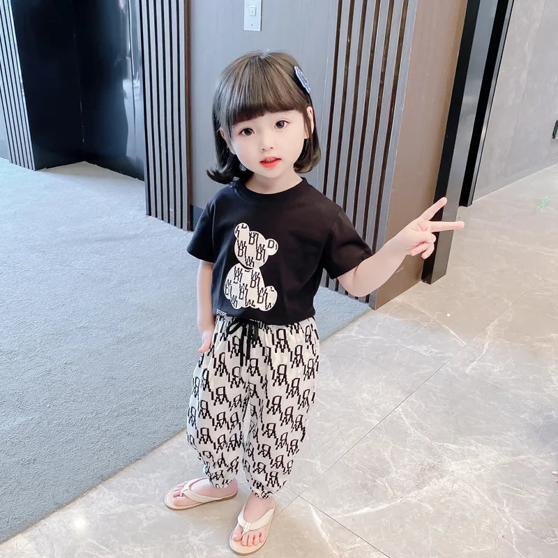 Kids Girls Clothing Sets Mother Kids Clothes Summer Children Clothings Cotton