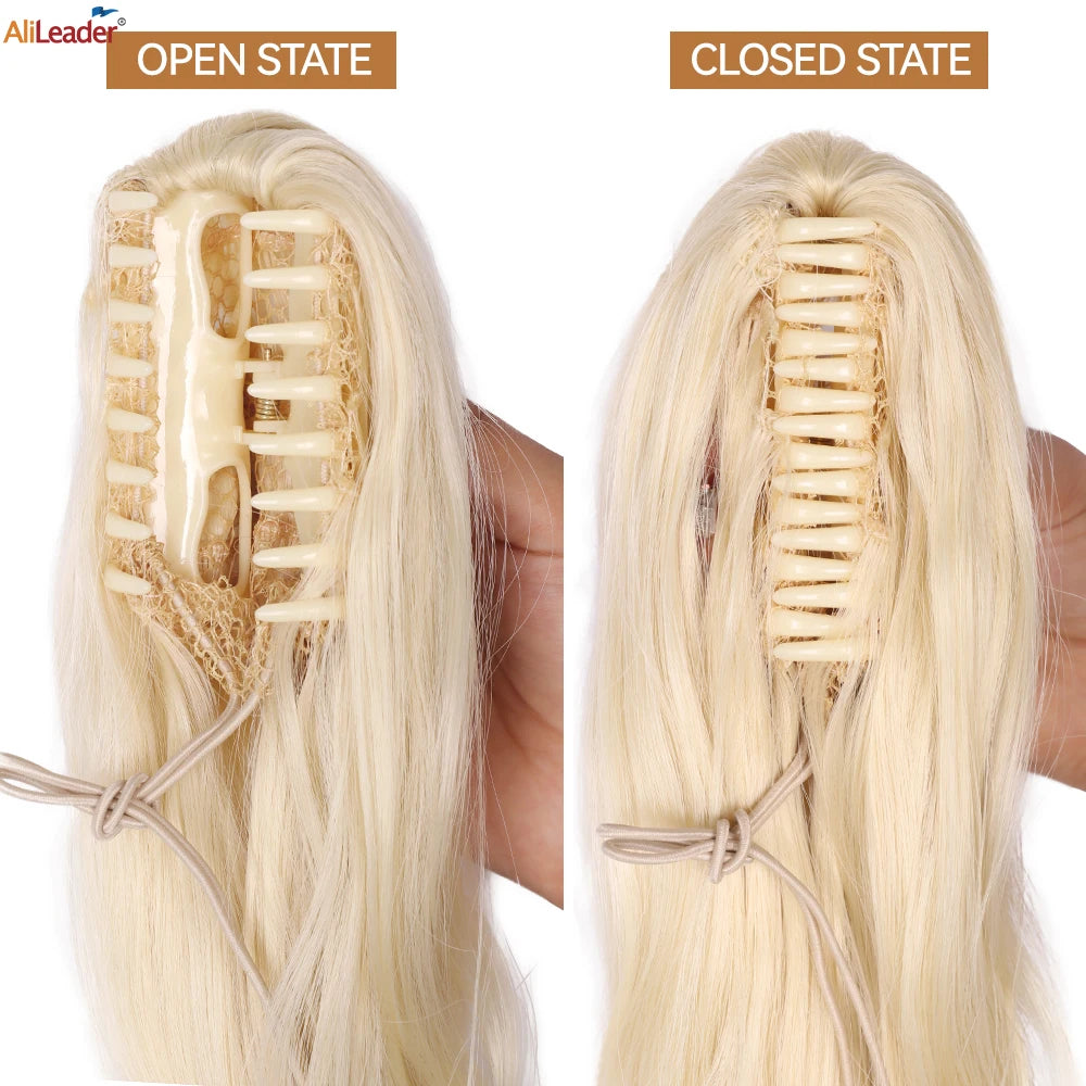 Alileader Claw Clip Ponytail Extension For Women
