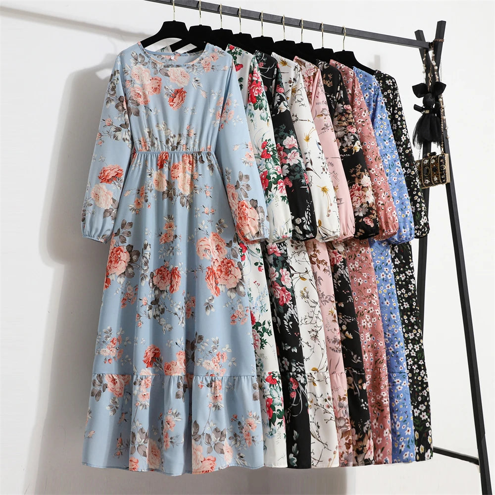 Spring Summer Women Maxi Dresses Casual
